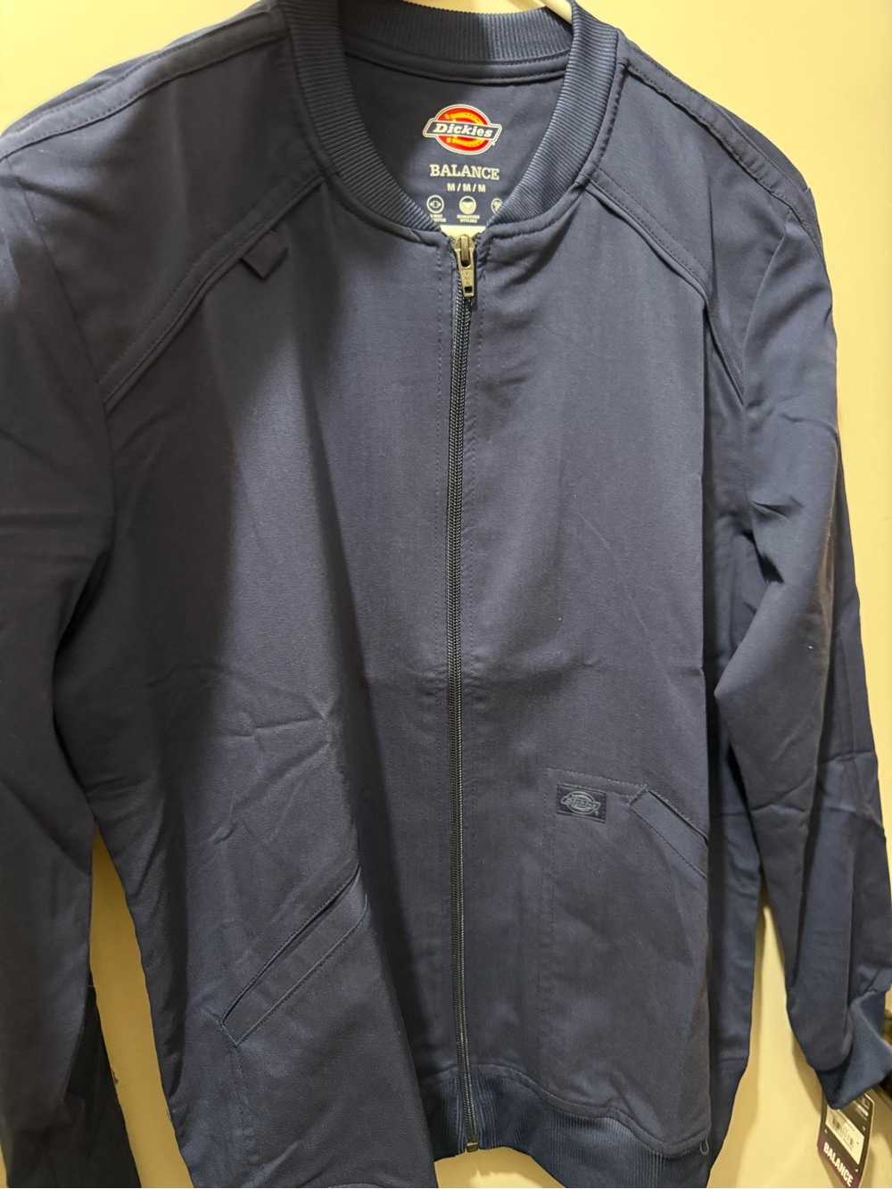 Dickies Balance Navy Zip-Up Scrub Jacket | Size M | New